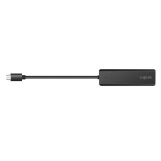 LogiLink Hub USB-C, 4-porty 2x USB-A,2xUSB-C, czarny