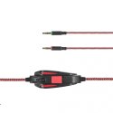 MODECOM VOLCANO MC-831 RAGE CZERWONE SŁUCHAWKI NAGŁOWNE Z MIKROFONEM
