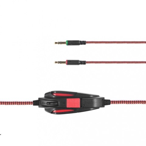 MODECOM VOLCANO MC-831 RAGE CZERWONE SŁUCHAWKI NAGŁOWNE Z MIKROFONEM