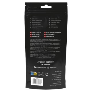 Savio Pasta termoprzewodząca Glacier 18W/mK 2g TG-05