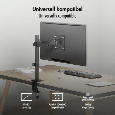 LogiLink Uchwyt do monitora 17 - 32', max 10kg., stalowy