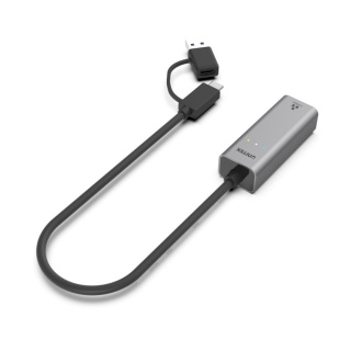 Adapter Przejściówka Unitek USB-C/USB-A RJ-45 Ethernet 2,5G Hybrydowy