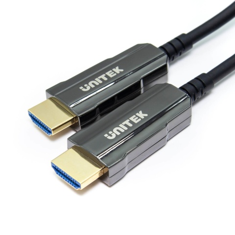 Kabel HDMI 2.0 Unitek AOC 50 m UHD 4K 60Hz światłowodowy Dolby Atmos