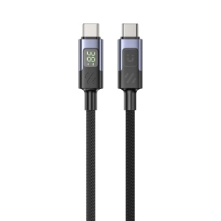 Kabel Przewód Unitek USB-C Do USB-C PD 60 W 480 Mbps 1 m Z Wyświetlaczem