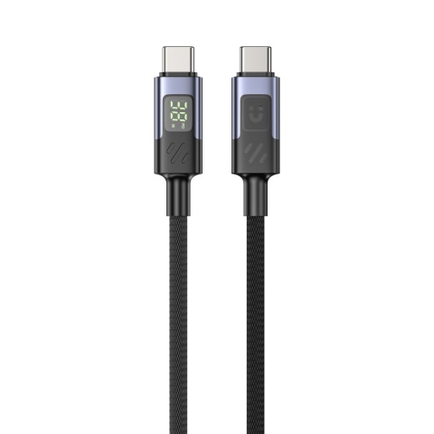 Kabel Przewód Unitek USB-C Do USB-C PD 60 W 480 Mbps 1 m Z Wyświetlaczem