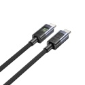 Kabel Przewód Unitek USB-C PD 60 W 480 Mbps 2 m Z Wyświetlaczem W Oplocie