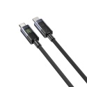 Kabel Przewód Unitek USB-C PD 60 W 480 Mbps 2 m Z Wyświetlaczem W Oplocie