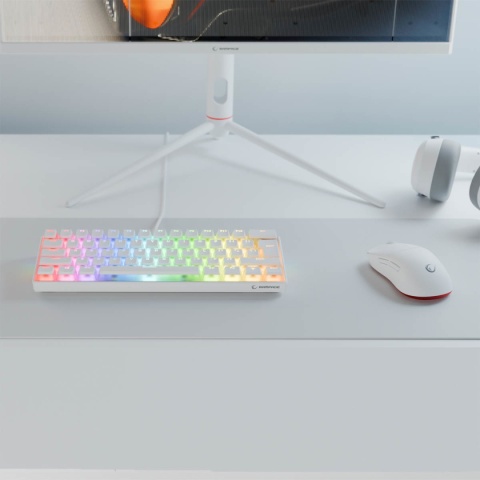 Klawiatura Gamingowa Rampage Radiant K11 Mechaniczna 60% Podświetlana RGB