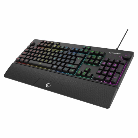 Klawiatura Rampage KB-GX65 Simula membranowa gamingowa RGB makra czarna