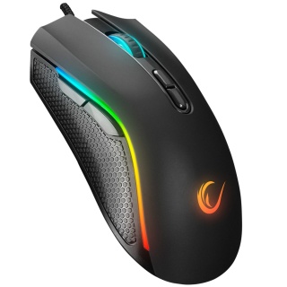 Mysz Rampage SMX-R44 V2 gamingowa 12800 DPI RGB 1000 Hz Huano makra czarna