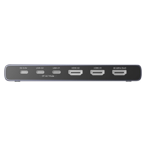 Przełącznik Switch KVM Unitek V1313AGY HDMI USB-C 4K 4 Wejścia 1 Wyjście
