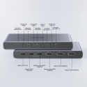 Przełącznik Switch KVM Unitek V1313AGY HDMI USB-C 4K 4 Wejścia 1 Wyjście