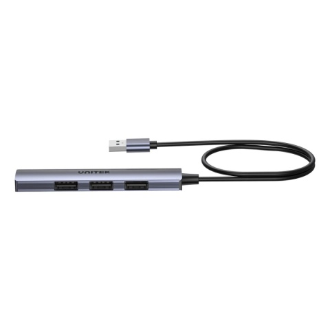 Unitek H1208C hub USB A 4 porty 5 Gbps 3x 480 Mbps aluminiowy kompaktowy