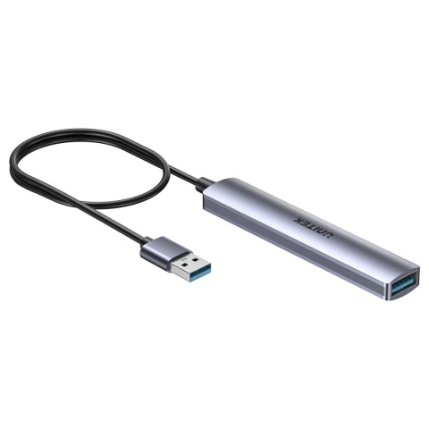 Unitek H1208C hub USB A 4 porty 5 Gbps 3x 480 Mbps aluminiowy kompaktowy