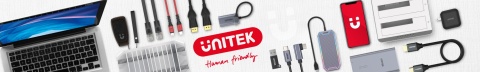 Unitek H1208C hub USB A 4 porty 5 Gbps 3x 480 Mbps aluminiowy kompaktowy