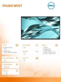 Dell Monitor P2426H WOST 23.8 cala IPS FHD (1920x1080)/16:9/HDMI/DP/3xUSB/2xUSB-C/No Stand/3Y