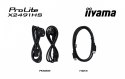 IIYAMA Monitor 23.8 cala X2491HS-B1 IPS,HDMI,DP,1ms,350cd, 1500:1,120Hz,2x2W