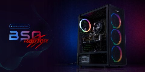 BSG Raptor V43 AMD Ryzen 5 AMD Radeon RX 7600 16GB DDR4 512GB SSD Windows 11 Pro