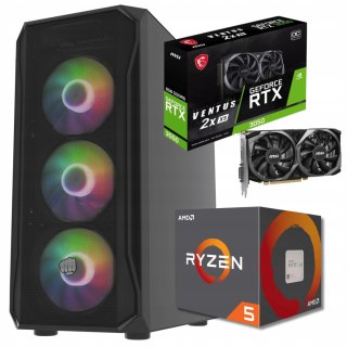 BSG Striker V13 AMD Ryzen 5 NVIDIA GeForce RTX 3050 16GB DDR4 512GB SSD Windows 11 Pro