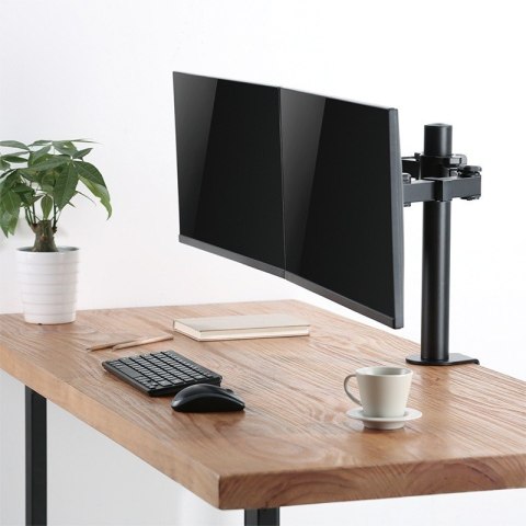 LogiLink Uchwyt na 2 monitory,17 -32 cale, ramie 380mm,2x12kg