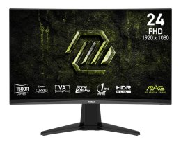 MSI Monitor 23.6 cala MAG 245C X24 LED/FHD/Curved/240Hz/czarny