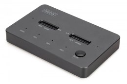 Digitus Stacja dokująca dysków z funkcją klonowania | USB-C 3.2 Gen2 10Gbps | SSD M.2 NVMe (max. 2x 4TB) | Funkcja Offline Clone | Czarn