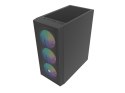 Fury Obudowa Shobo SH8F ARGB Midi tower z oknem czarna