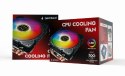 Gembird Chłodzenie CPU Huracan 12cm 100W 4-pin multicolor LED