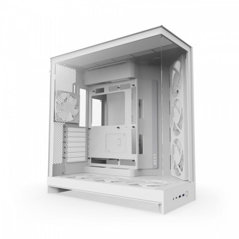 NZXT Obudowa H9 FLOW RGB+ Midi tower z oknem biała