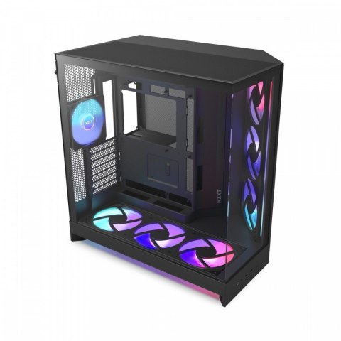 NZXT Obudowa H9 Flow RGB+ Midi Tower z oknem czarna
