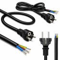 Qoltec Kabel zasilający SCHUKO CEE 7/7 (E/F) | miedź Cu | odizolowany lutowany | 3x1.0mm2 | 1.8m