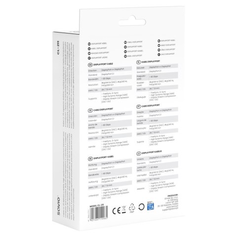 Savio Kabel CL-211 Displayport 2.1 3m