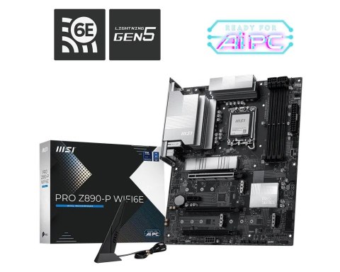 MSI Płyta główna PRO Z890-P WIFI6E s1851 4DDR5 HDMI/DP ATX