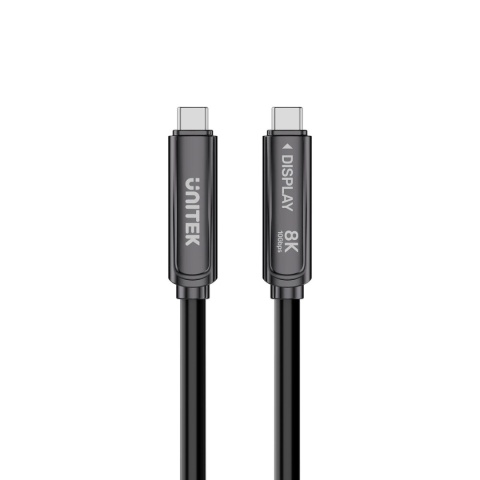 Kabel Przewód Unitek C14178ABK01 USB-C USB-C 10 Gbps PD 60 W 8K 30 Hz 15 m