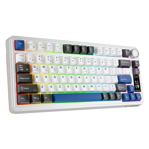 Klawiatura Rampage Quell Pro mechaniczna bezprzewodowa gaming hot swap RGB