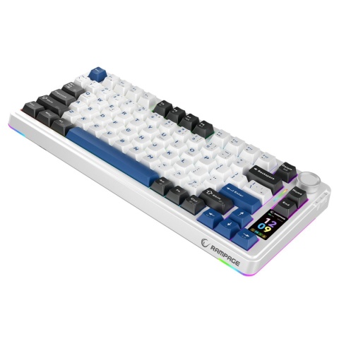 Klawiatura Rampage Quell Pro mechaniczna bezprzewodowa gaming hot swap RGB