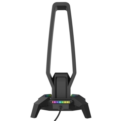 Stojak Uchwyt Gamingowy Rampage IGRIS RGB USB-A USB-C Na Słuchawki Czarny