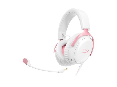 HyperX Zestaw słuchawkowy Cloud III Gaming Headset biały/różowy - 9W1Q4AA