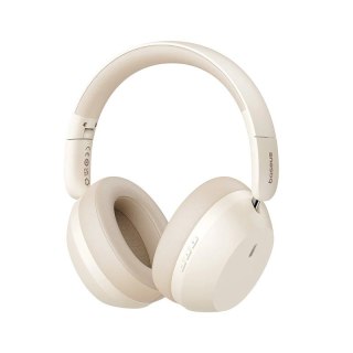 Baseus Słuchawki nauszne bluetooth 5.3 BASS 35 MAX beżowe