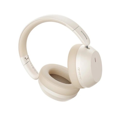 Baseus Słuchawki nauszne bluetooth 5.3 BASS 35 MAX beżowe