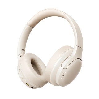 Baseus Słuchawki nauszne bluetooth 6.0 BASS LITE beżowe