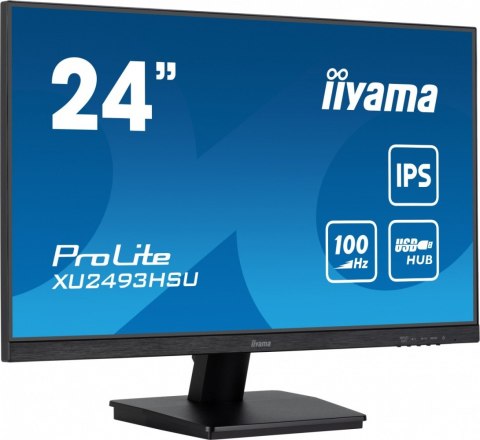 IIYAMA Monitor 24 cale XU2493HSU-B7, IPS, HDMI, DP, 2x2W, USBx2, 300cd