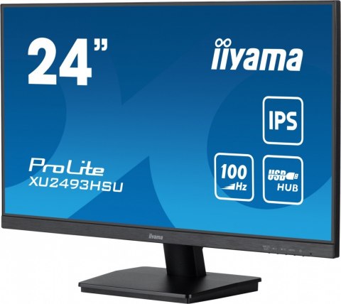IIYAMA Monitor 24 cale XU2493HSU-B7, IPS, HDMI, DP, 2x2W, USBx2, 300cd