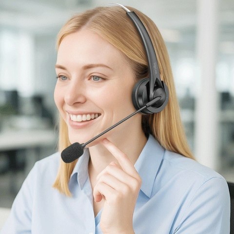 LogiLink Słuchawka nauszna z mikrofonem, bluetooth