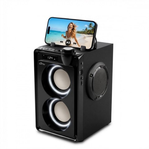 Media-Tech Głośnik przenośny OVERBOX MT3186 Bluetooth 5.3+ EDR/A2DP, AVRCP/FM/MP3/microSD/USB/USB-C/MIC-in/AUX-in/RMS 30W/PMPO 900W