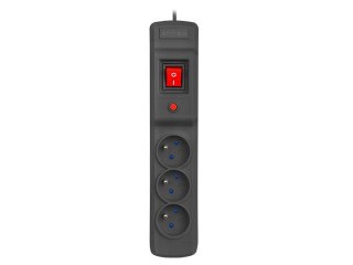 Armac Listwa przeciwprzepięciowa M3 Multi 4.5m czarna (3 gniazda)