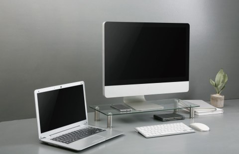 Gembird Podstawka szklana na monitor (rozmiar M)