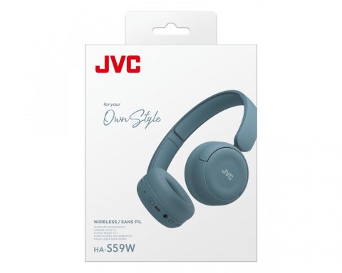 JVC Słuchawki bezprzewodowe HA-S59W niebieskie