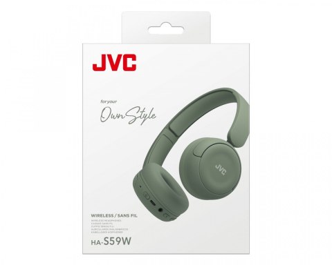 JVC Słuchawki bezprzewodowe HA-S59W zielone