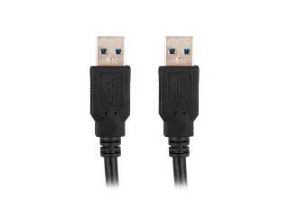 Lanberg Kabel USB-A M/M 3.0 0.5m Czarny